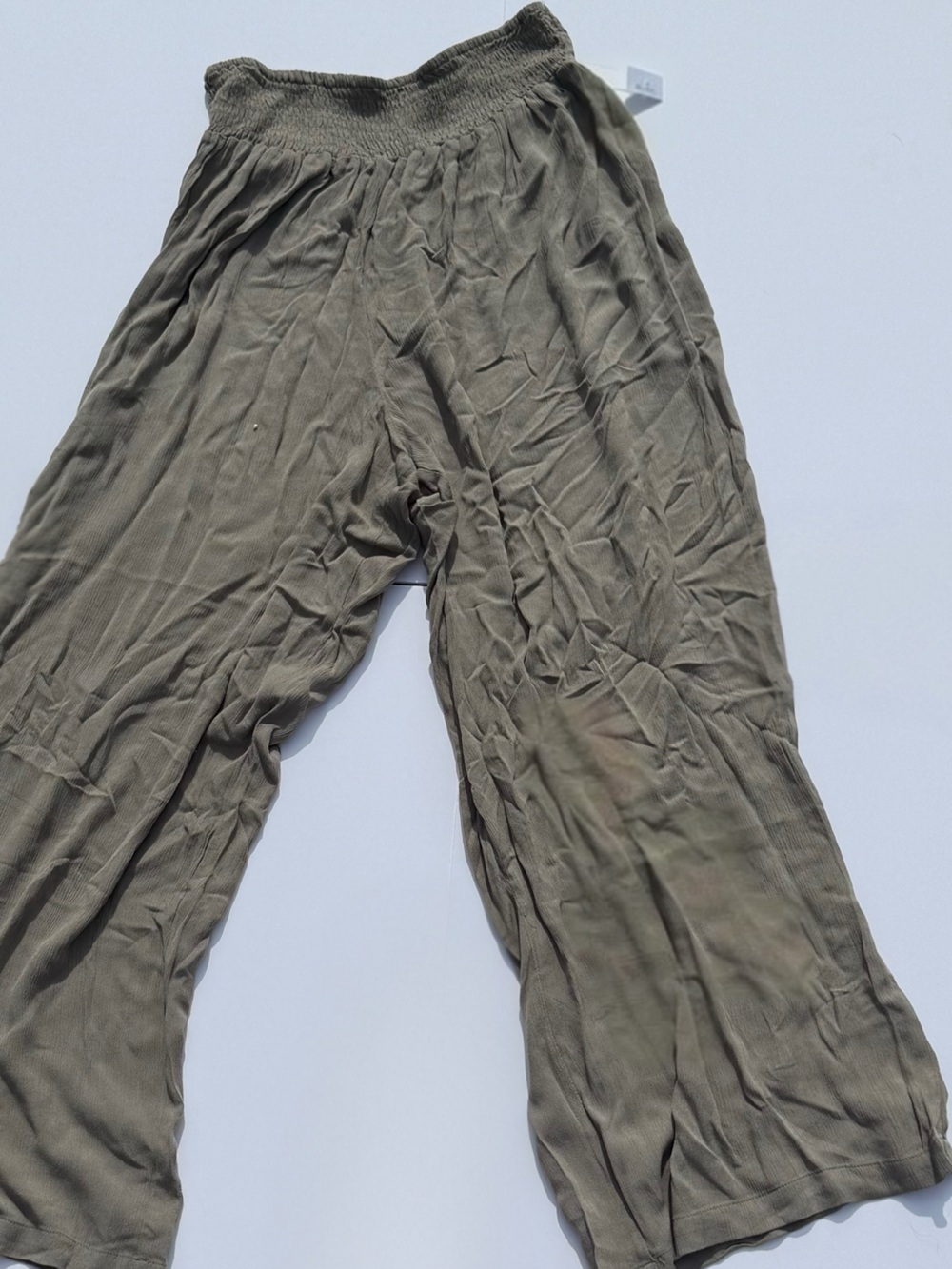 Charlotte Russe Olive Wide-Leg Men's Sweatpants